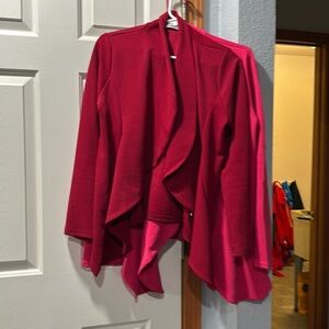 Burgundy draped blazer - never worn. No tags